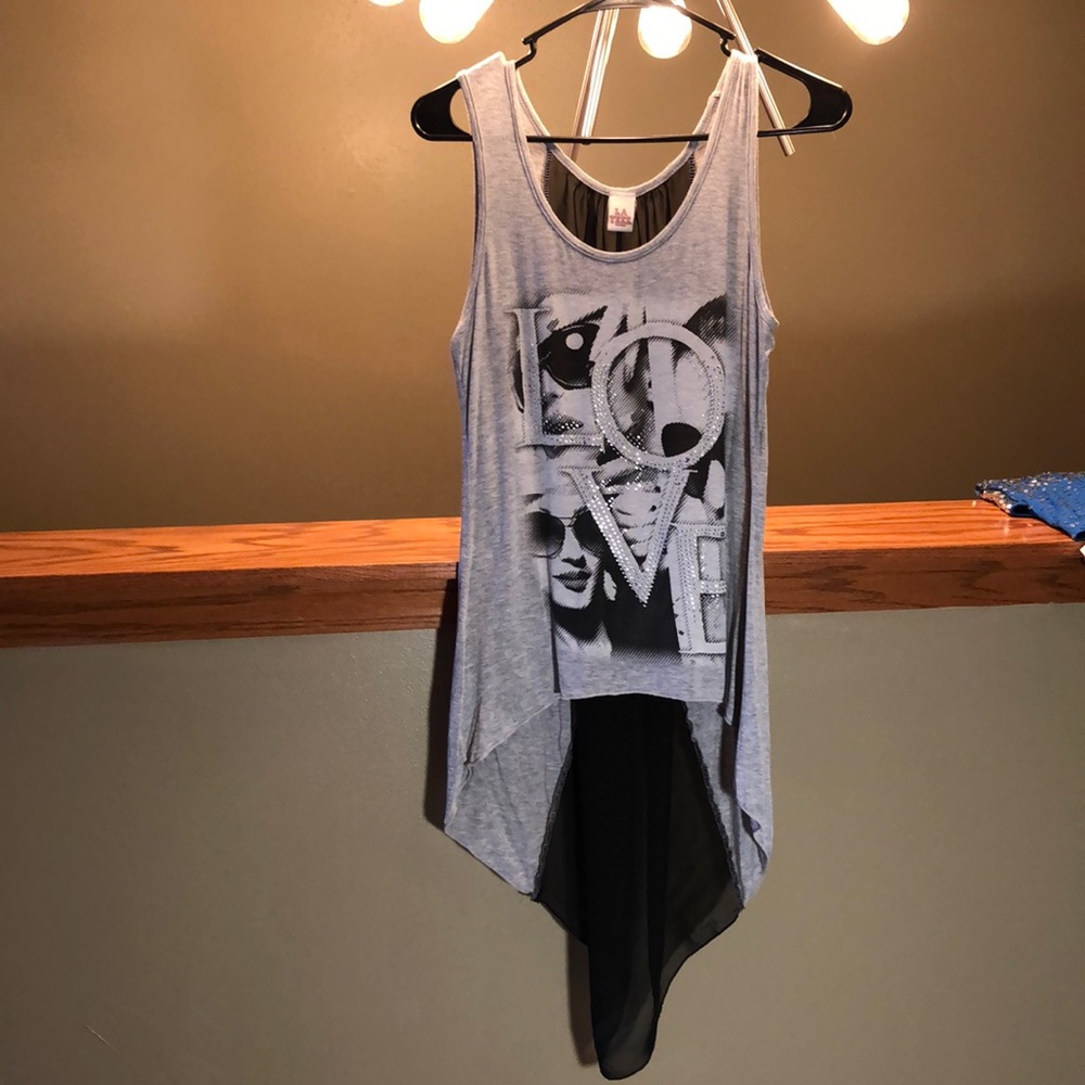 Black tank top